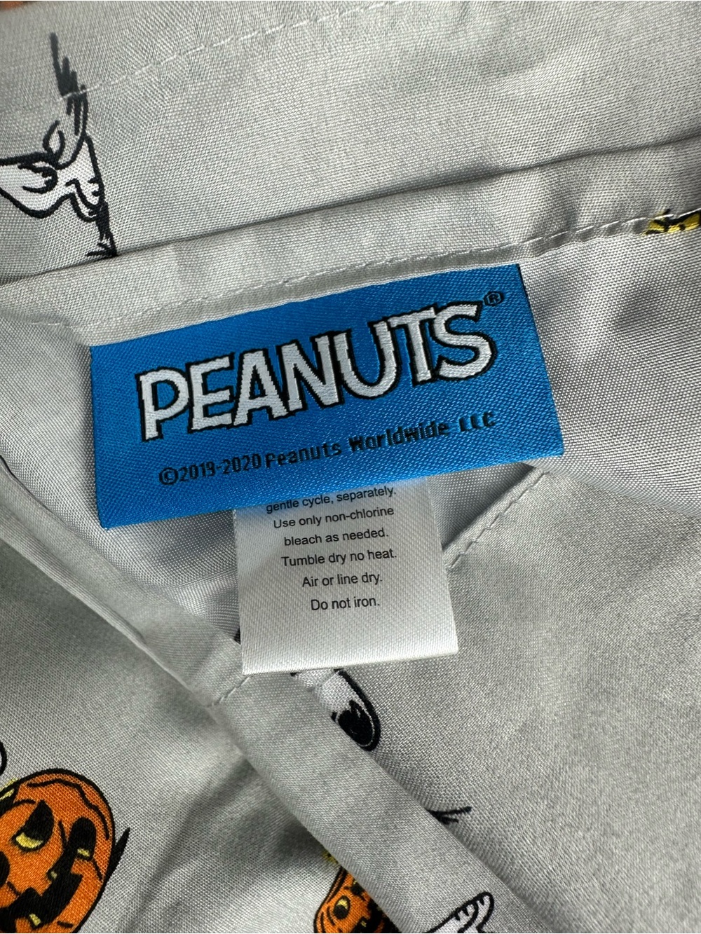 Peanuts Halloween Snoopy Sheet Set Queen